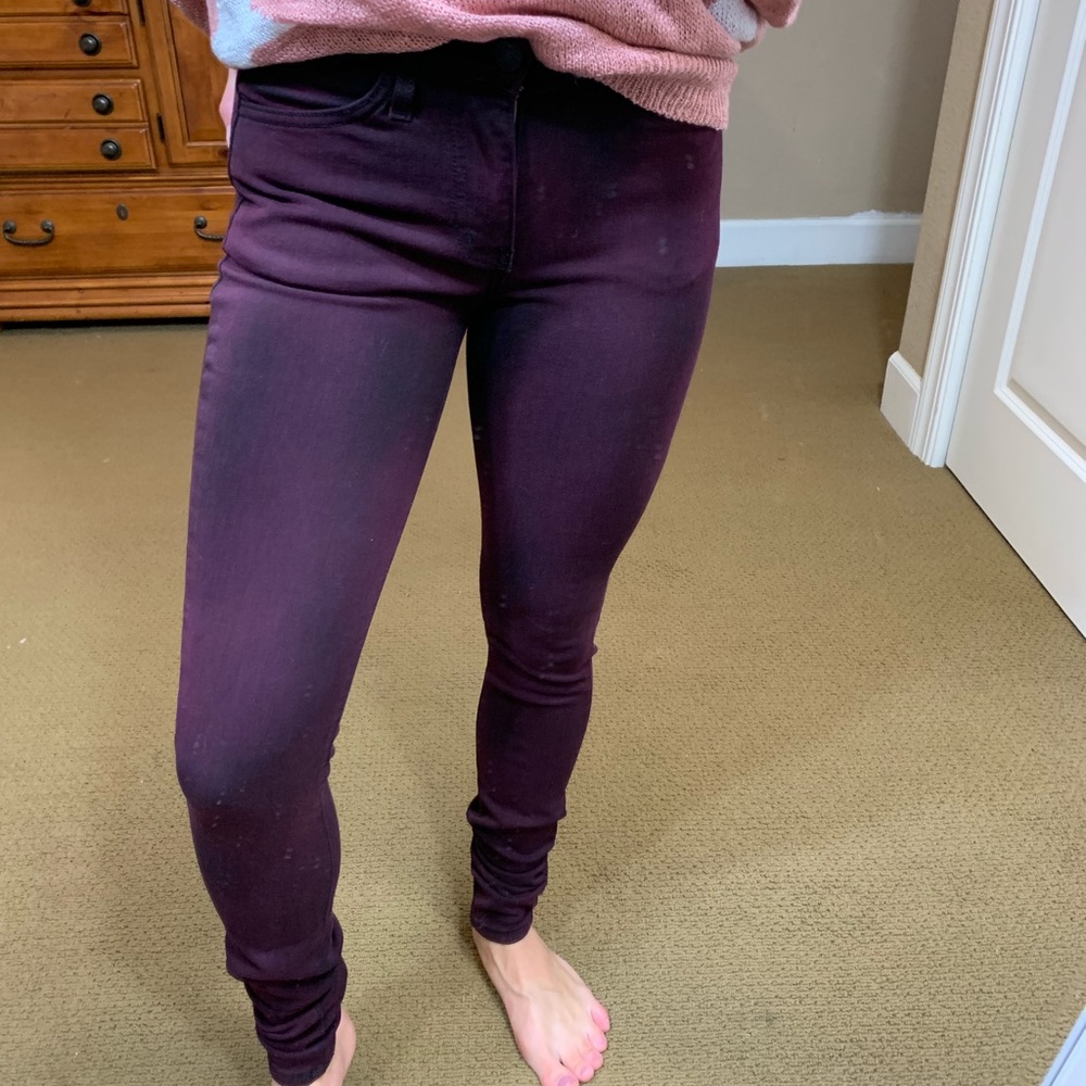Kancan black and purple tie dye jeans - size small